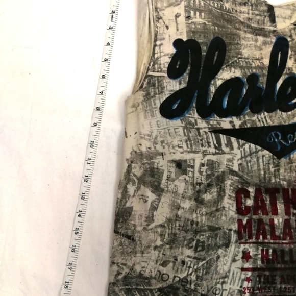 Vintage Catherine Malandrino Y2k Harlem Renaissance Commemorative Print T Shirt - Picture 8 of 10